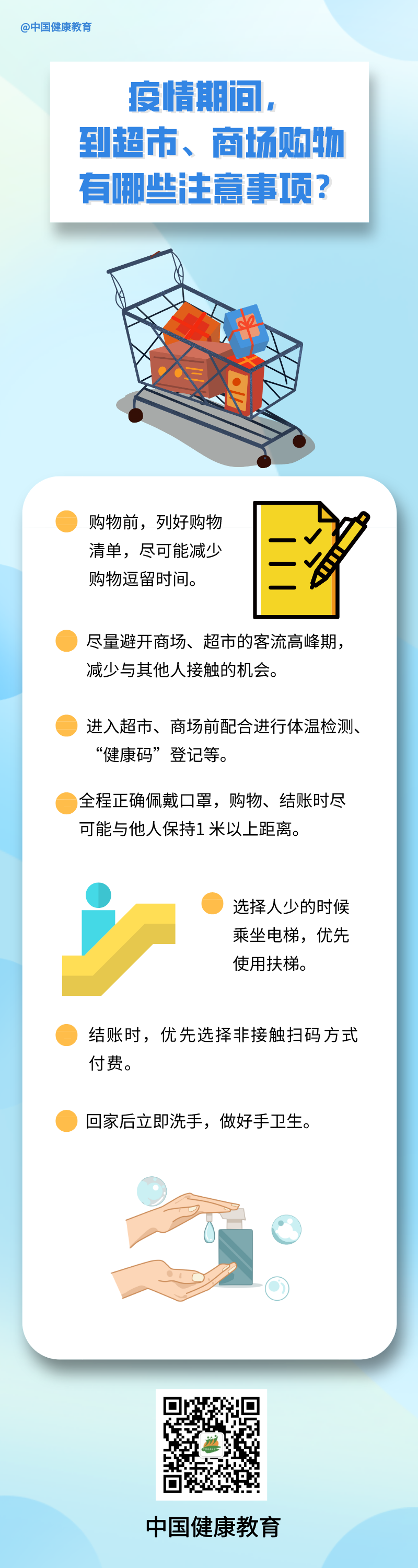 疫情期间，到超市、商场购物有哪些注意事项？